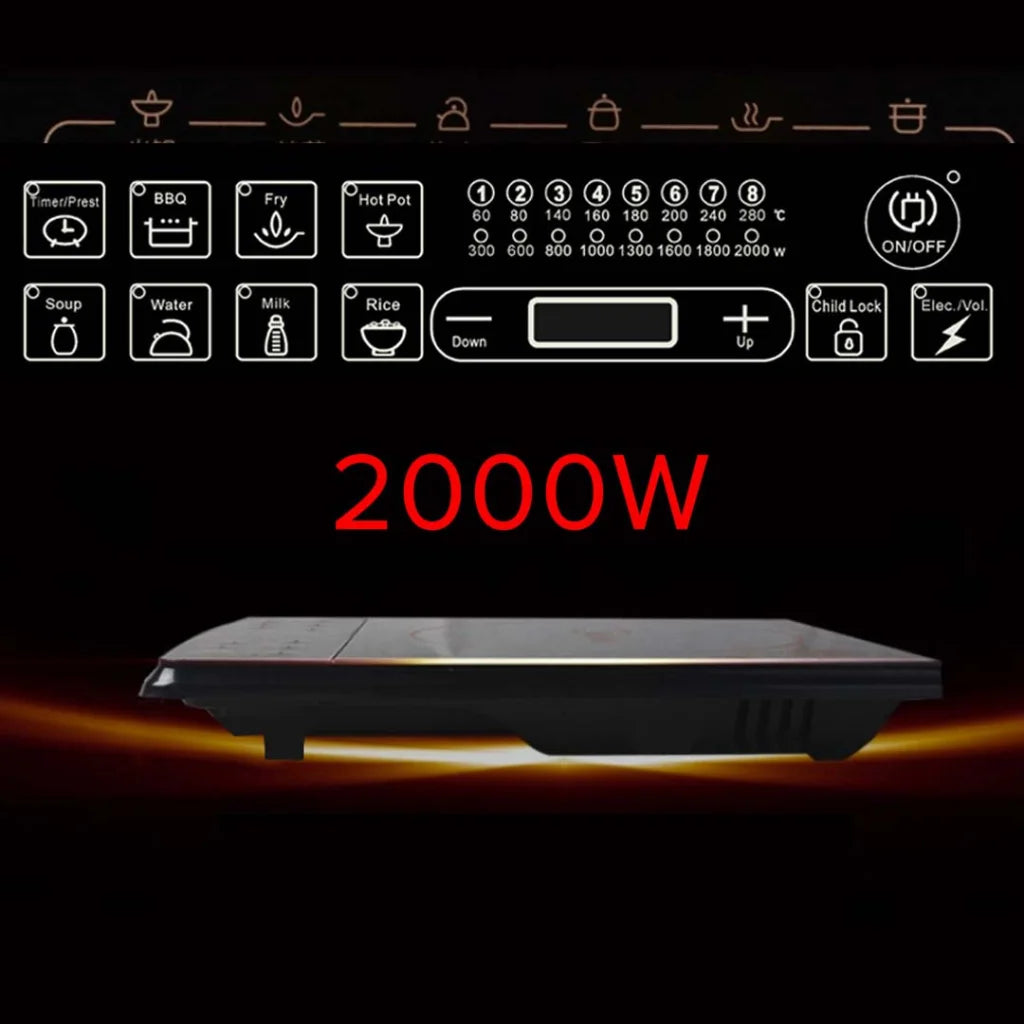 Smart Induction Cooktop Set Premium with 28cm Stainless Steel Induction Casserole Cookware