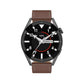 Smart Leather Watch With Colour Screen - Black - Fashion >