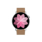 Smart Leather Watch With Colour Screen black fashion mens