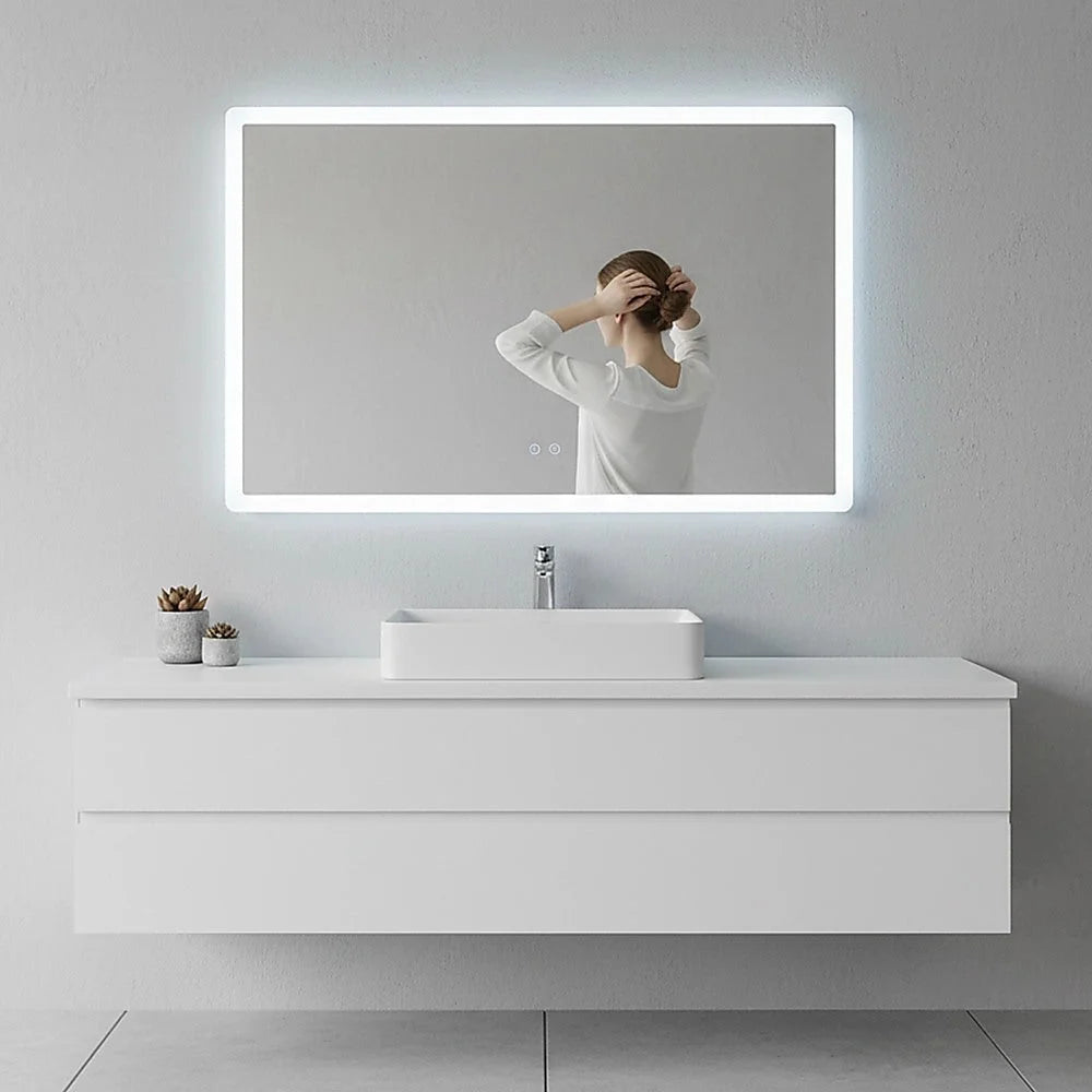 Smart Mirror Bathroom Vanity LED Lighted Wall Mirror