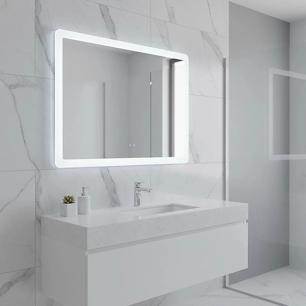 Smart Mirror Bathroom Vanity LED Lighted Wall Mirror