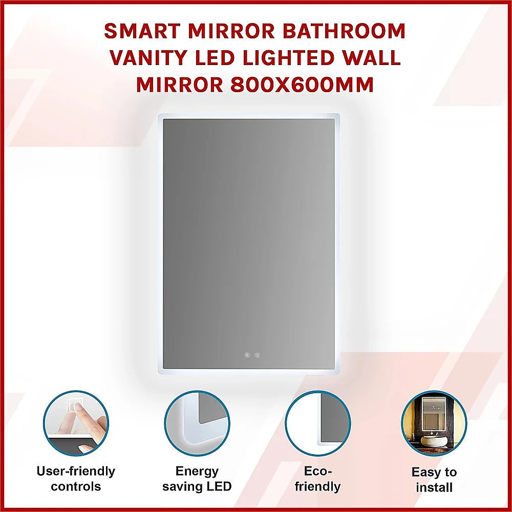 Smart Mirror Bathroom with Bluetooth Vanity LED Lighted