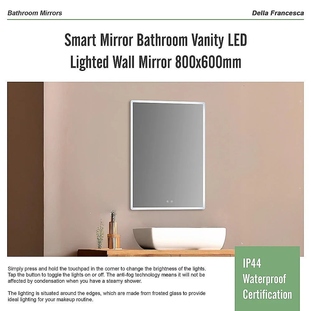 Smart Mirror Bathroom with Bluetooth Vanity LED Lighted