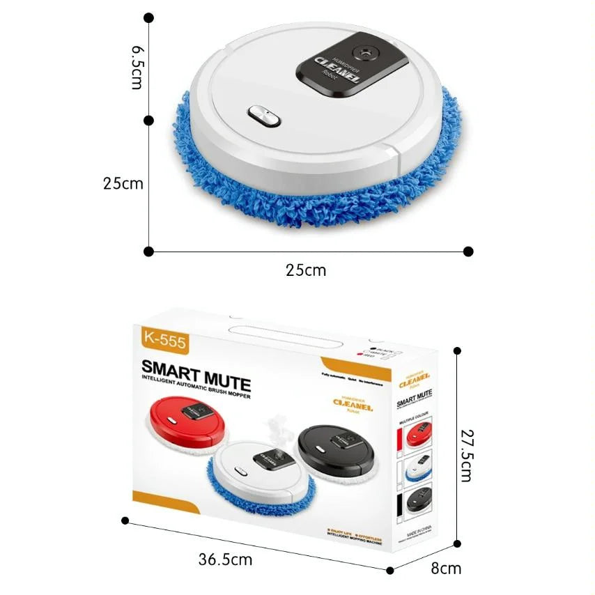 Smart Mopping Robot with Humidifier & Aroma Diffuser - Red