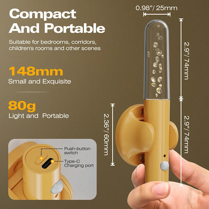 Smart Motion Sensor LED Night Light - Rechargeable &