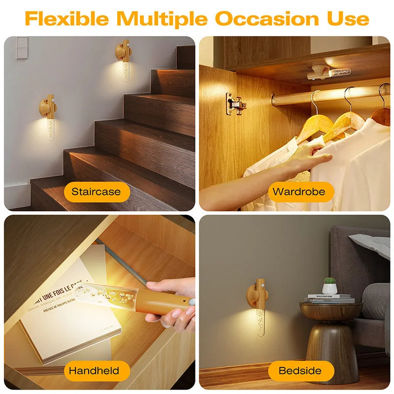 Smart Motion Sensor LED Night Light - Rechargeable &