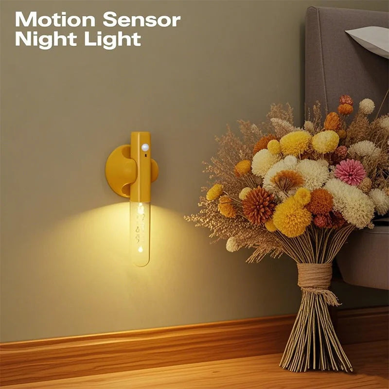Smart Motion Sensor LED Night Light - Rechargeable &