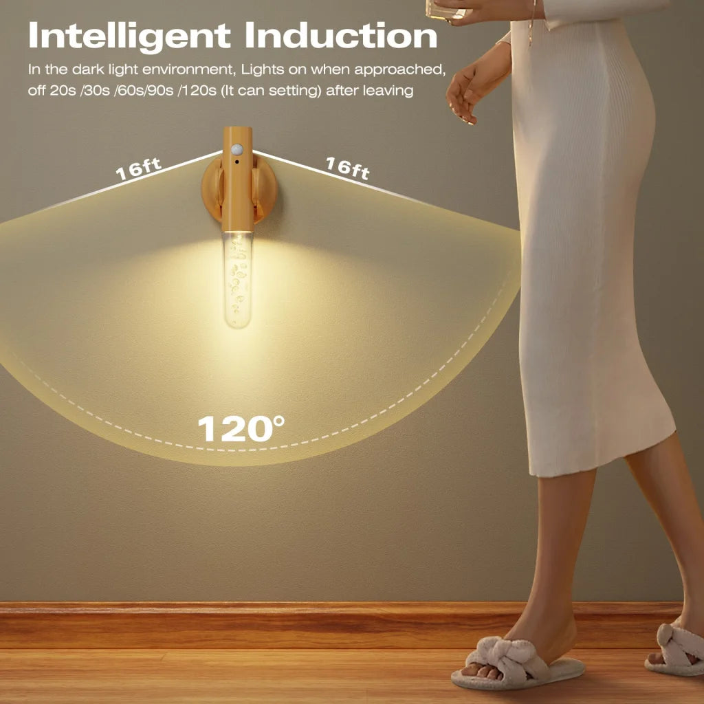 Smart Motion Sensor LED Night Light - Rechargeable &