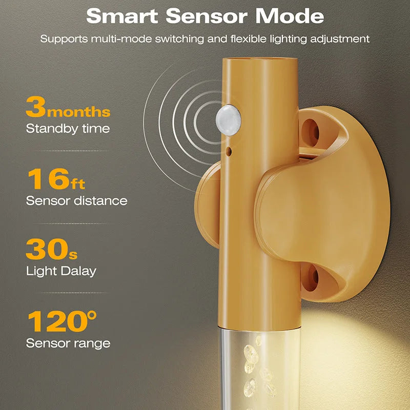 Smart Motion Sensor LED Night Light - Rechargeable &