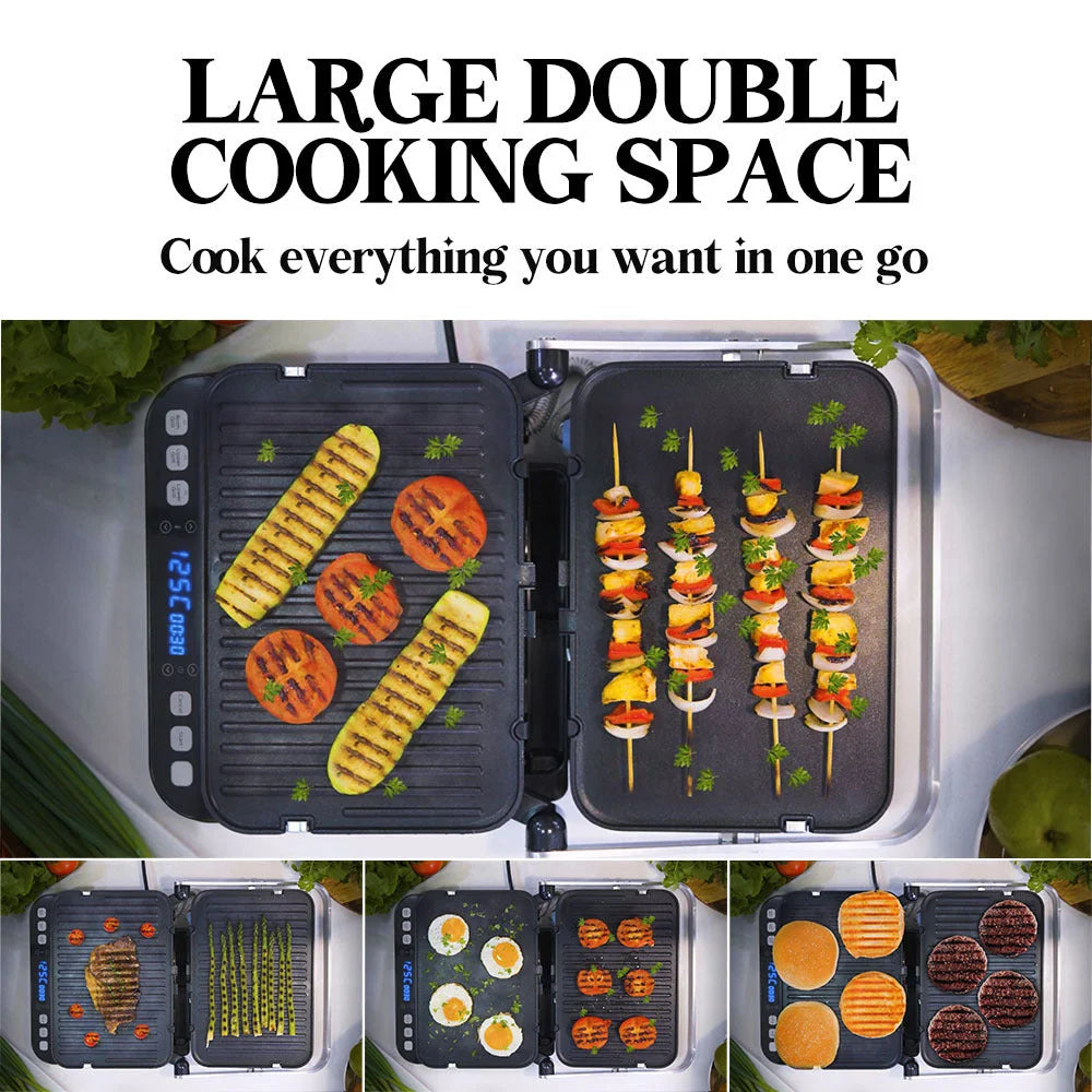 Smart Multi Contact Grill Sandwich Panini Press Maker Fast