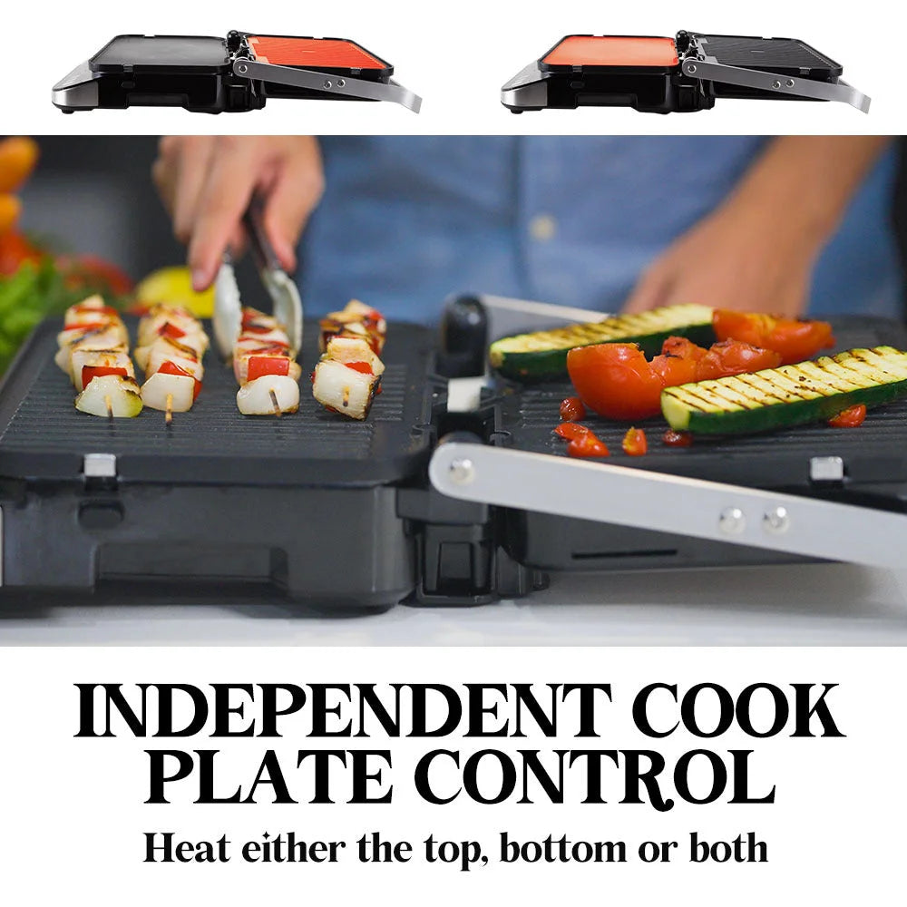 Smart Multi Contact Grill Sandwich Panini Press Maker Fast