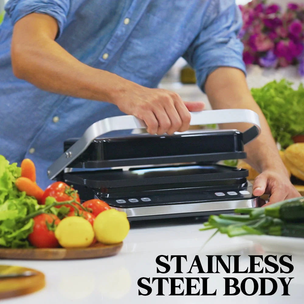 Smart Multi Contact Grill Sandwich Panini Press Maker Fast