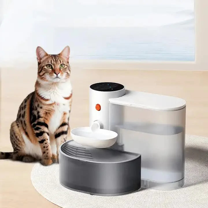 Smart Pet Water Dispenser Tilted Design Fresh Supply