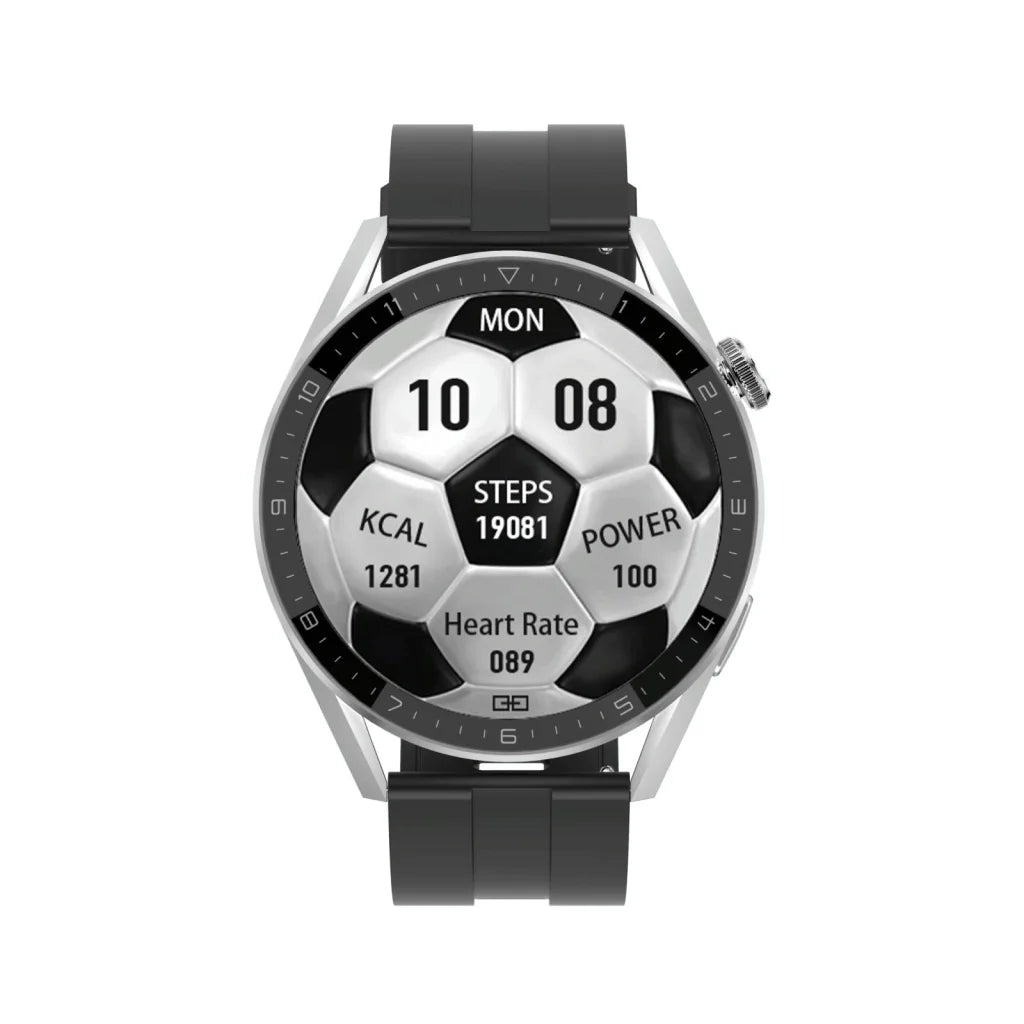Smart Silicone Watch With Colour Screen - Silver - Fashion