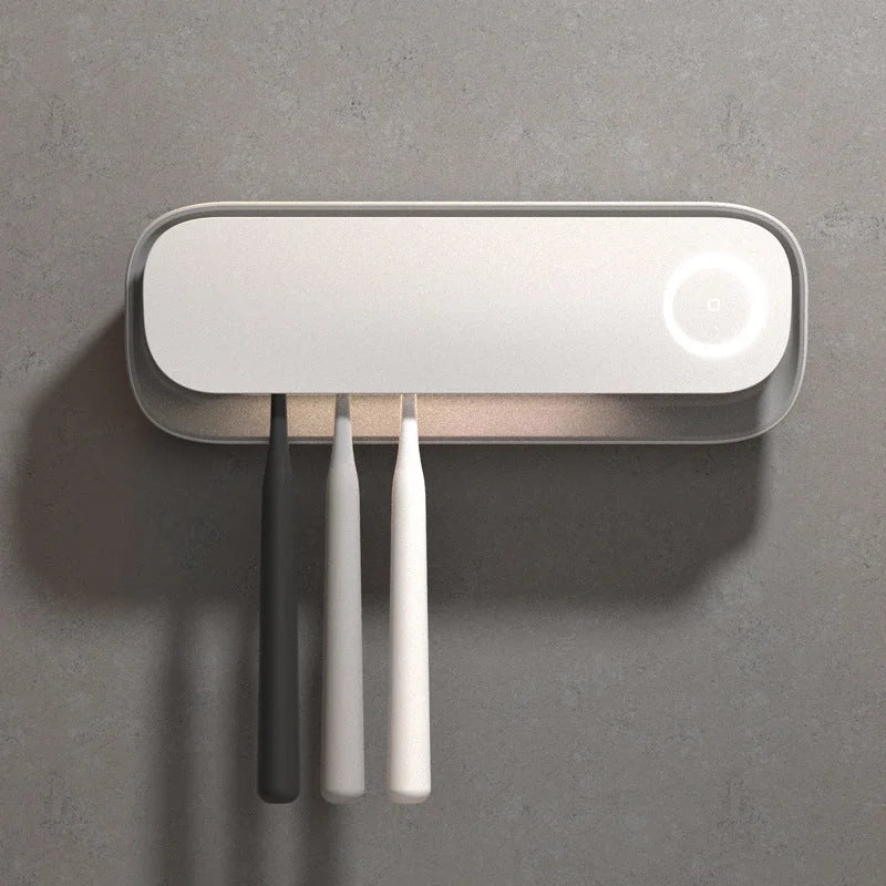Smart UVC Toothbrush Sterilizer & Holder with Heat Drying