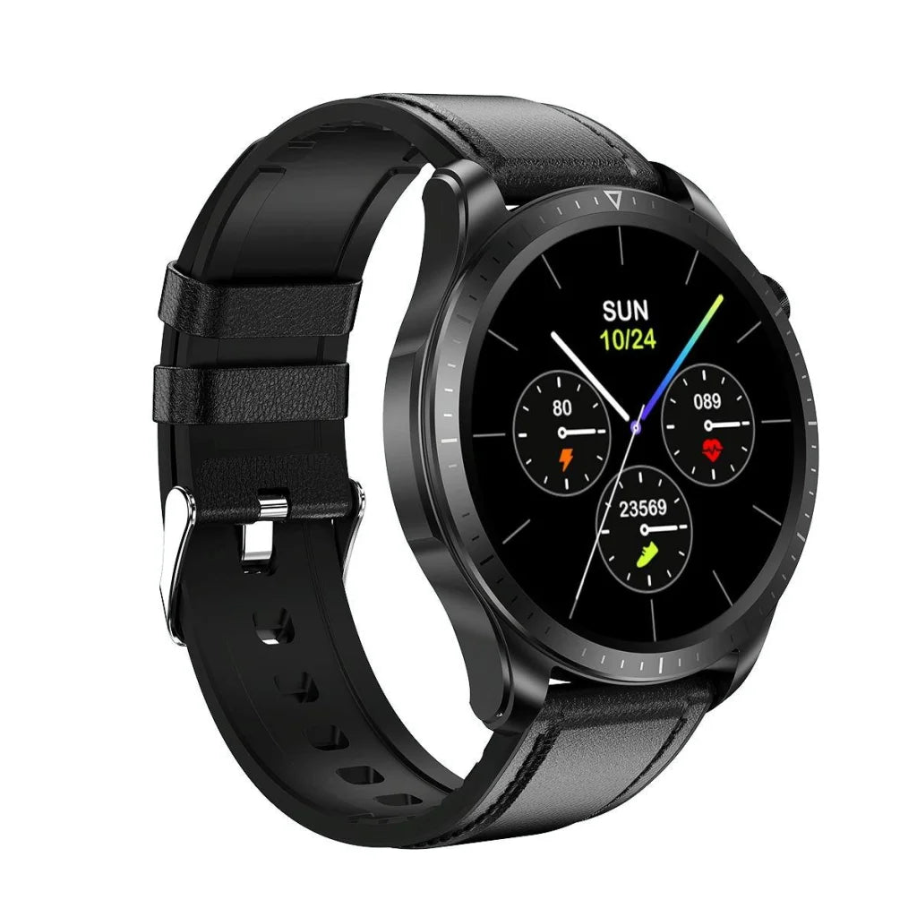 Smart Watch With Heart / Blood Monitoring - Black - Fashion