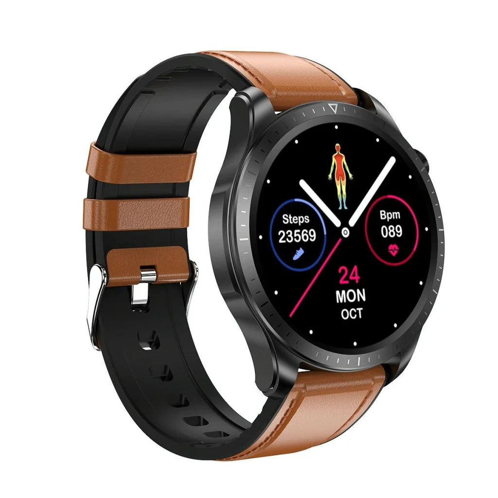 Smart Watch With Heart Blood Monitoring black fashion mens