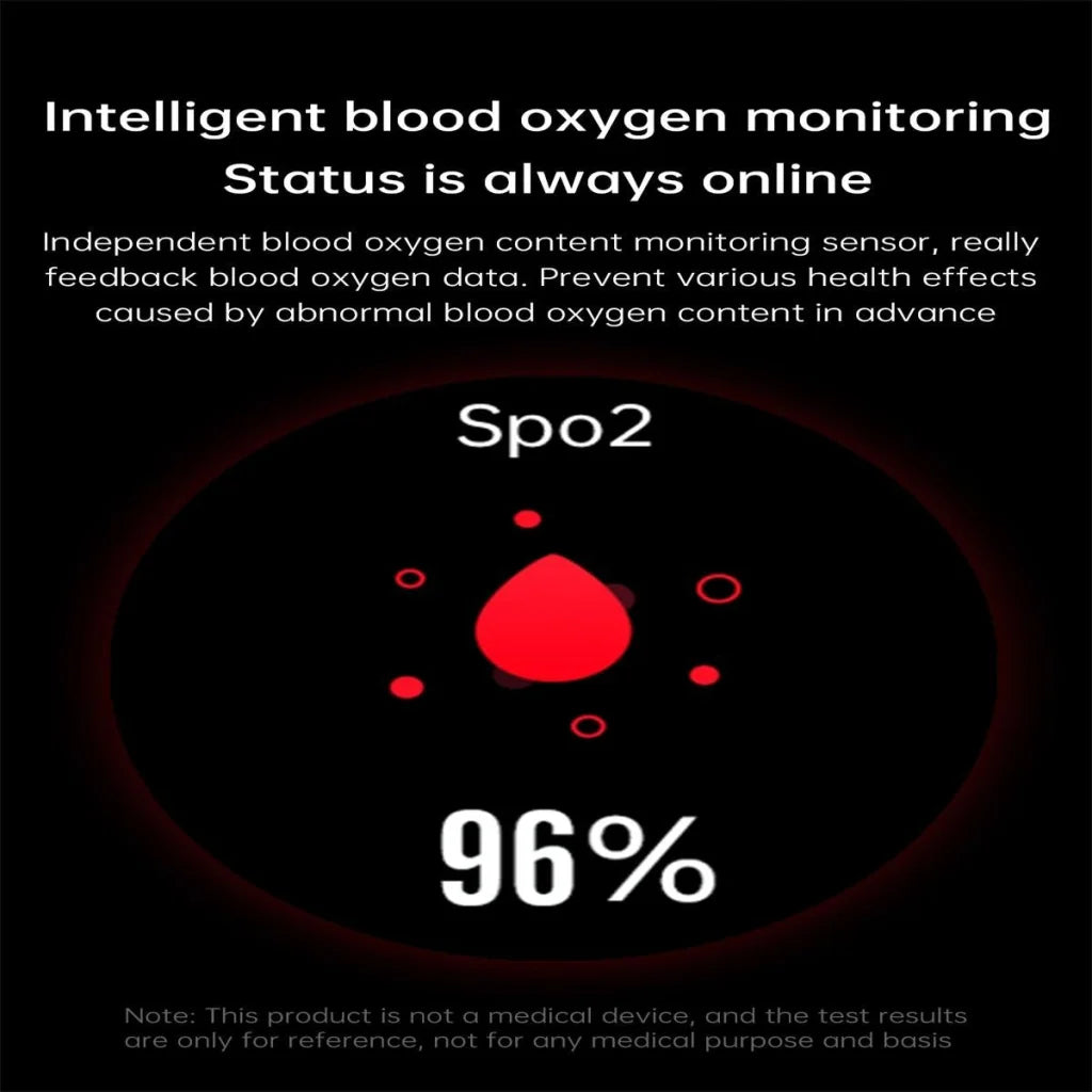 Smart Watch With Heart / Blood Monitoring - Brown - Fashion