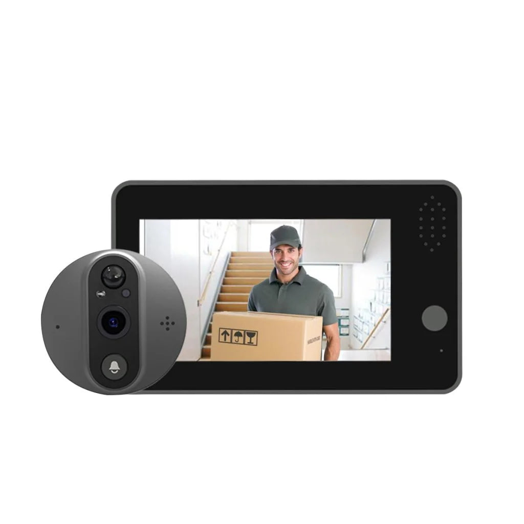 Smart Wifi Door Viewer With Wide-Angle Pir & Night Vision