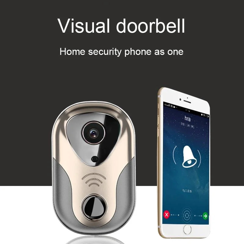 Smart Wifi Doorbell With Hd Intercom Night Vision & Micro