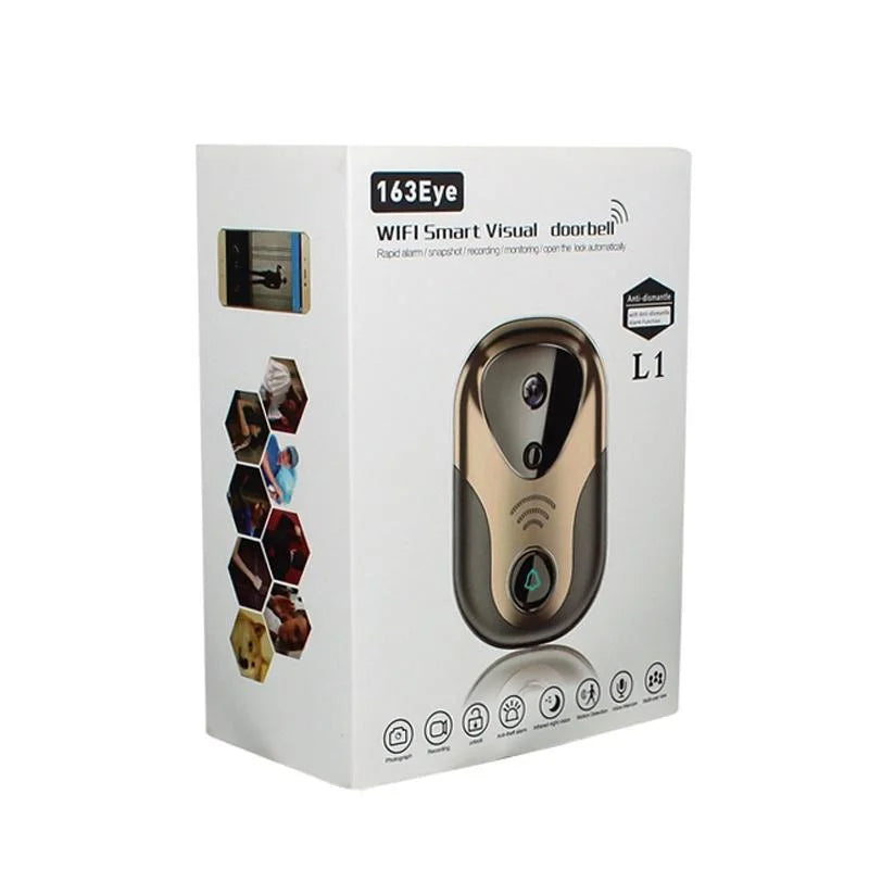 Smart Wifi Doorbell With Hd Intercom Night Vision & Micro