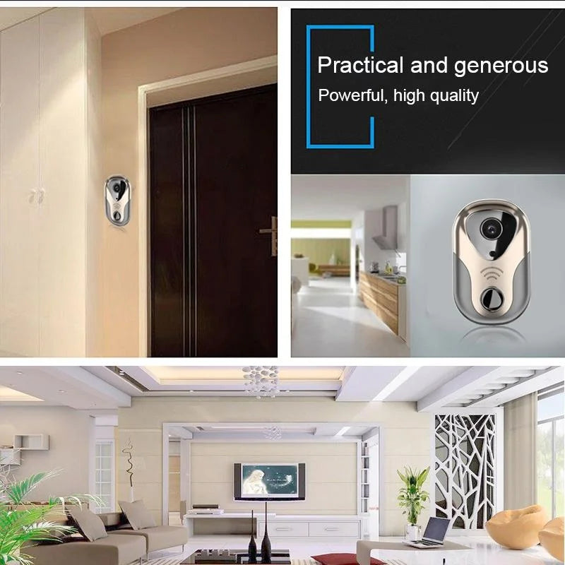 Smart Wifi Doorbell With Hd Intercom Night Vision & Micro