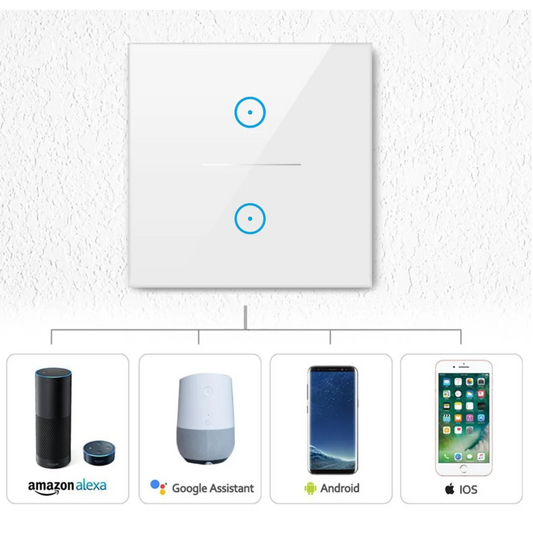 Smart WIFI Switch for Lights LED Touch Panel 3 Gang