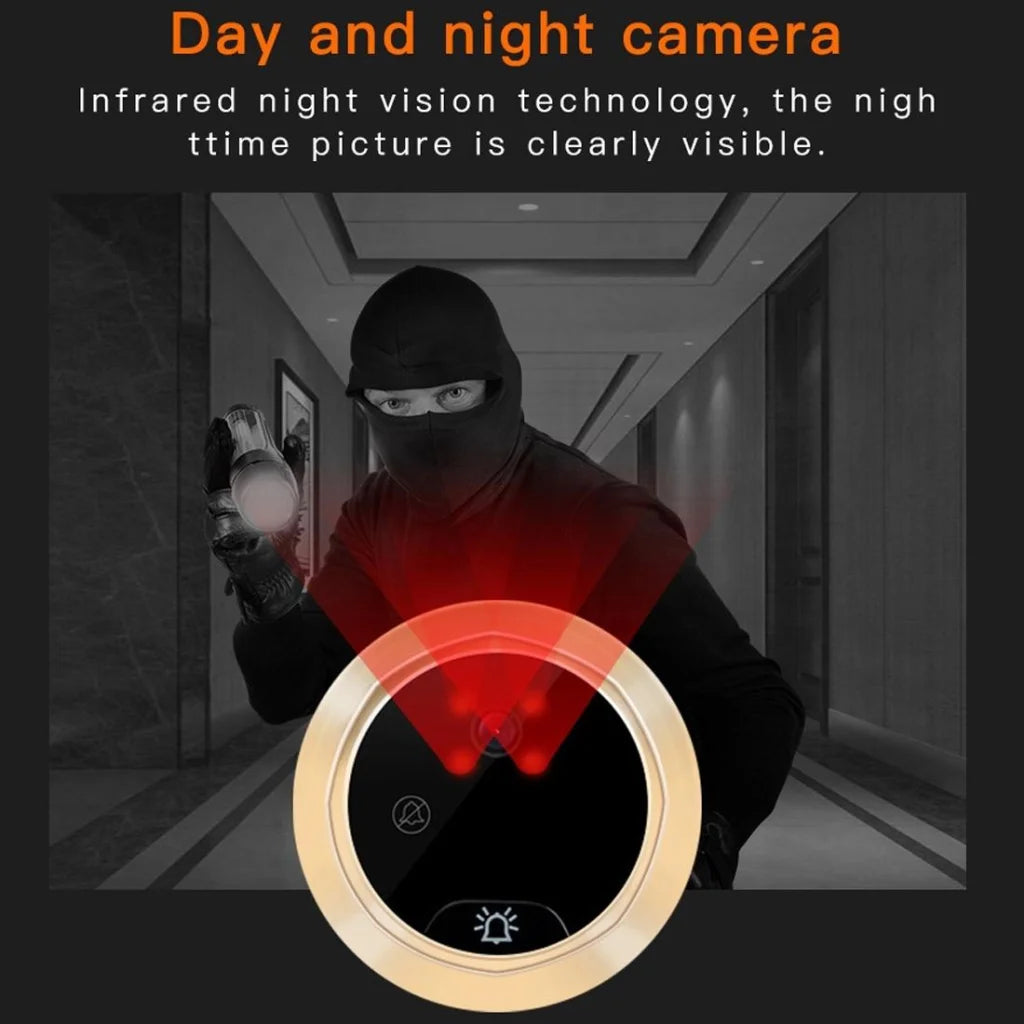 Smart Wifi Video Doorbell With Night Vision Motion