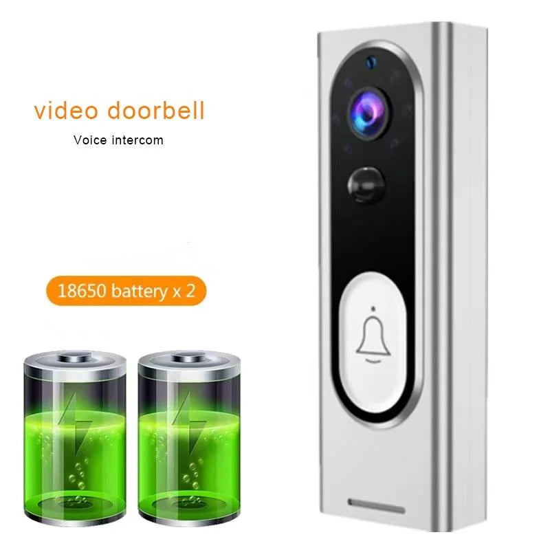 Smart Wireless Video Doorbell With Night Vision & Motion