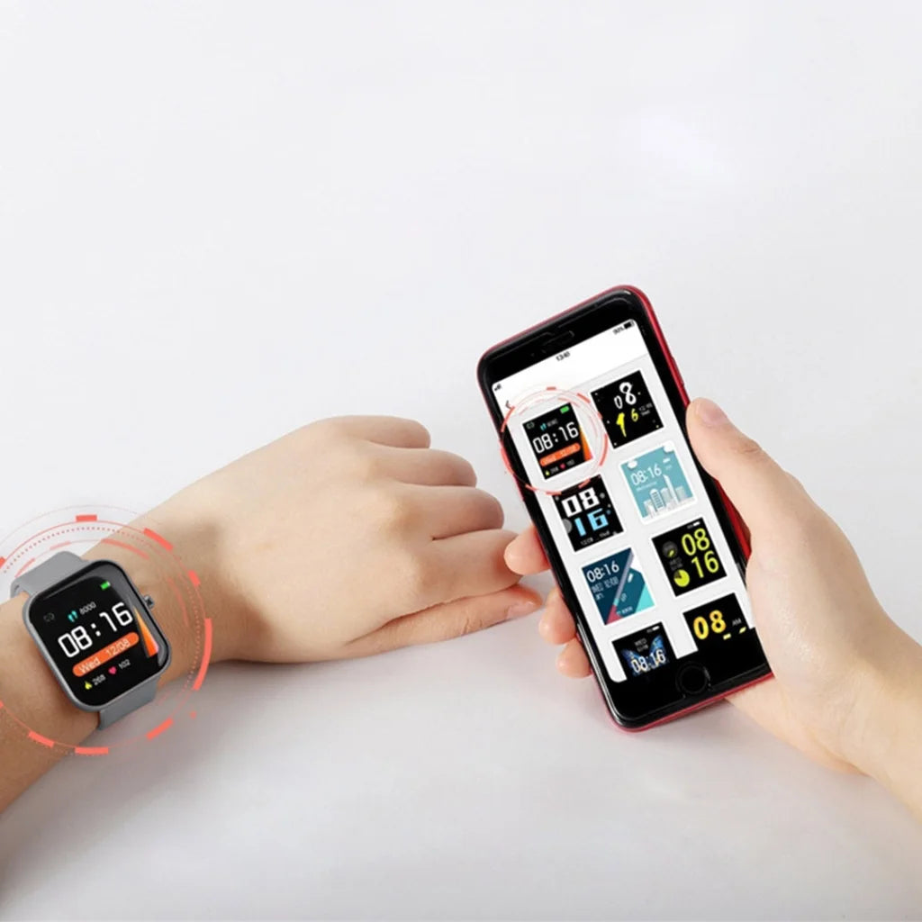 Smart Wrist Watch Premium Waterproof Fitness Heart Rate Monitor Tracker P8 - Grey