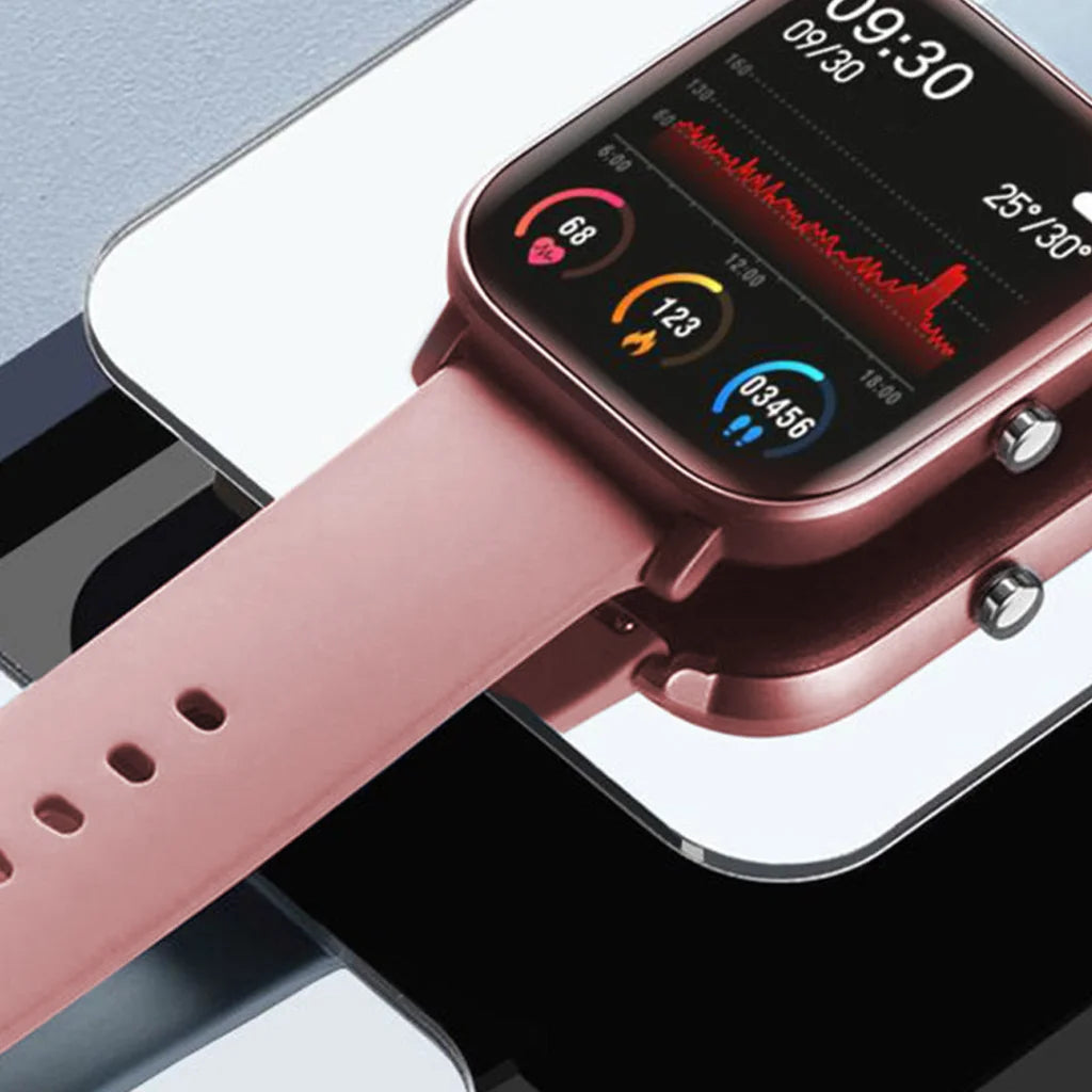 Smart Wrist Watch Premium Waterproof Fitness Heart Rate Monitor Tracker P8 - Pink