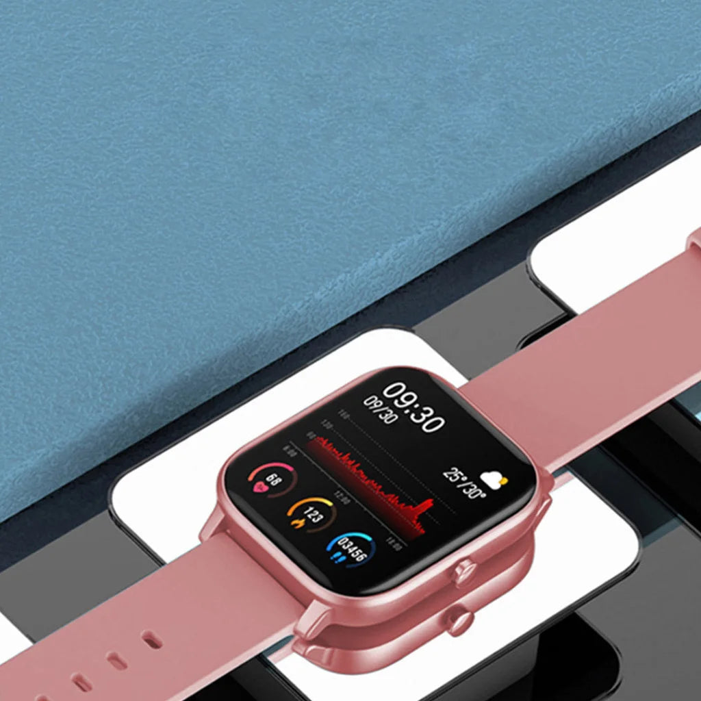 Smart Wrist Watch Premium Waterproof Fitness Heart Rate Monitor Tracker P8 - Pink