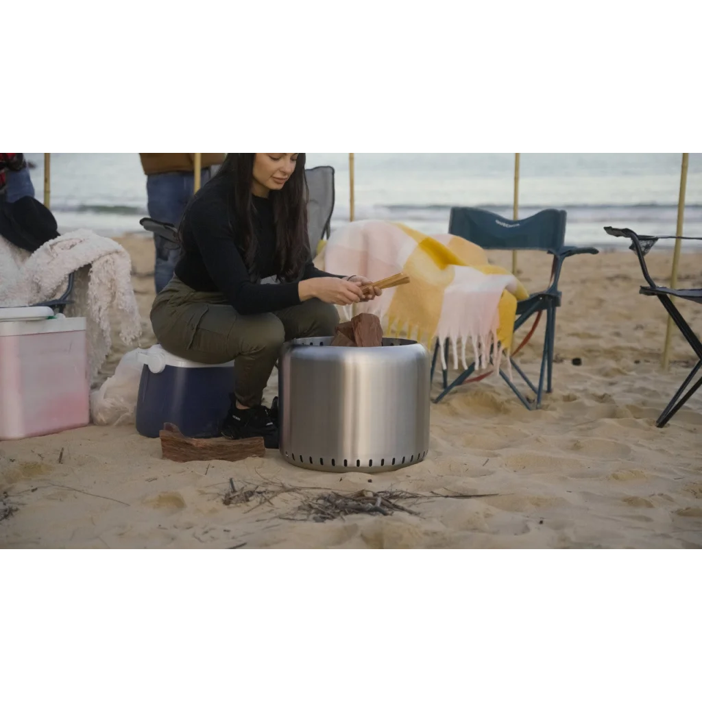 Smokeless Fire Pit & Cooking Grill Ecoflame - Home & Garden