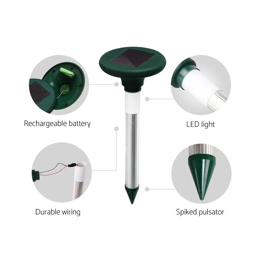 Snake Repeller 8X Solar LED Pulse Plus Ultrasonic Pest