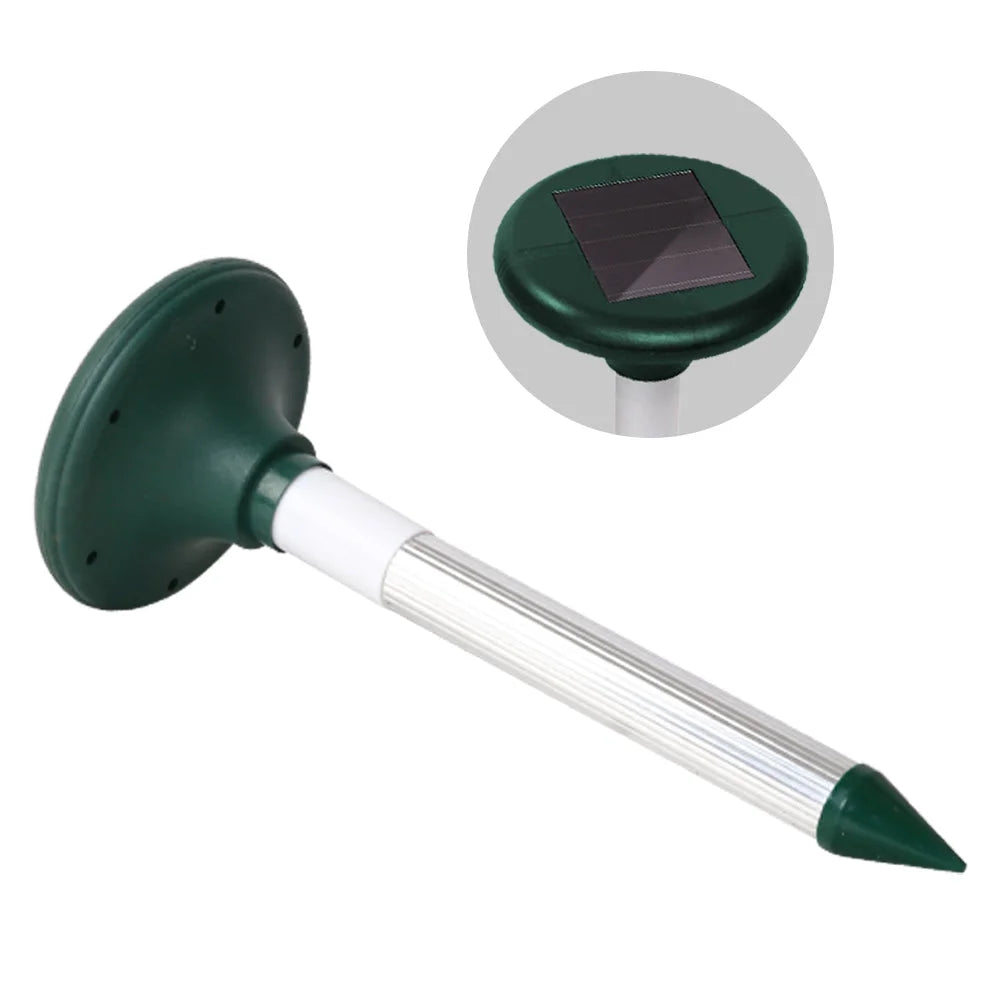 Snake Repeller Set of 12 Solar LED Pulse Plus Ultrasonic