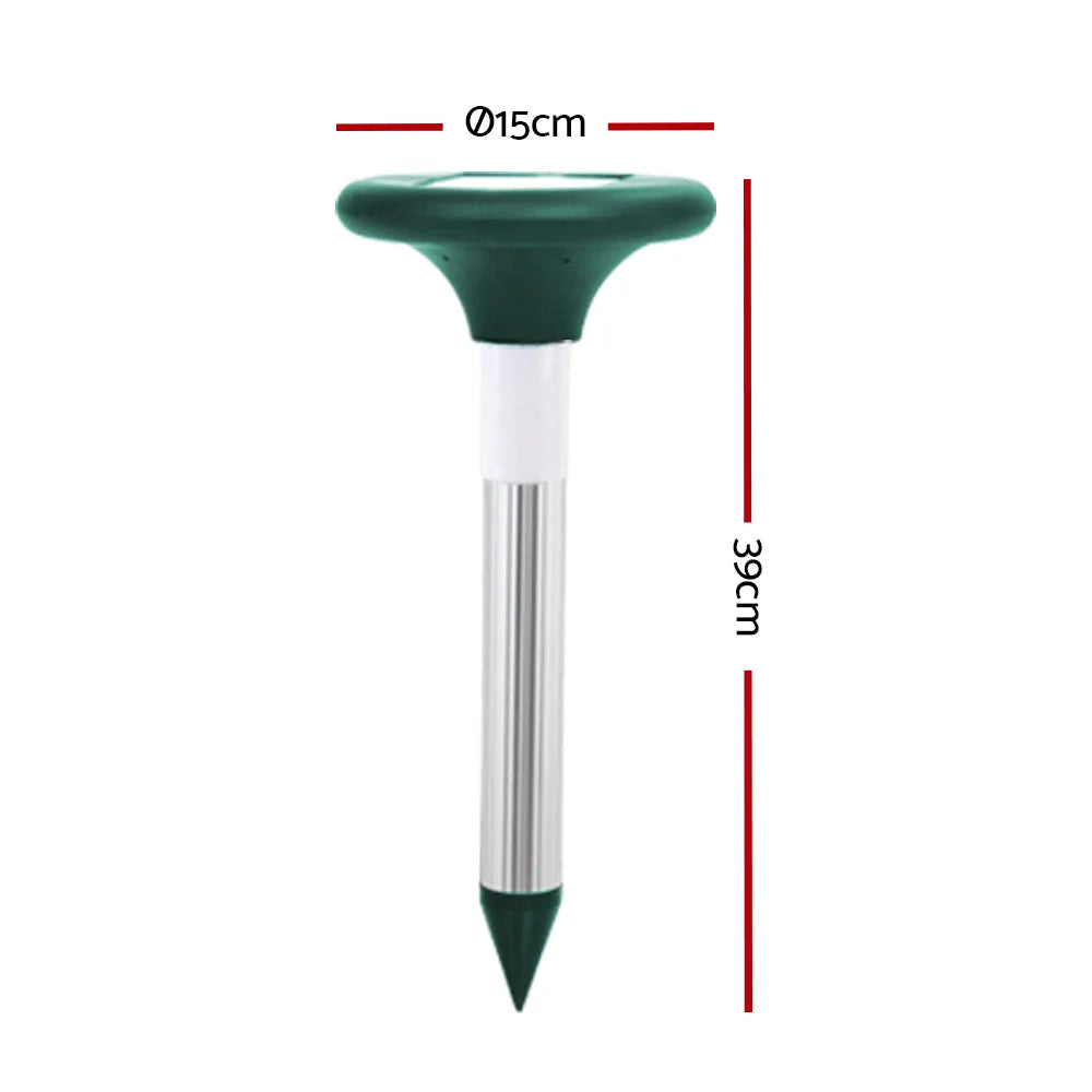 Snake Repeller Set of 12 Solar LED Pulse Plus Ultrasonic