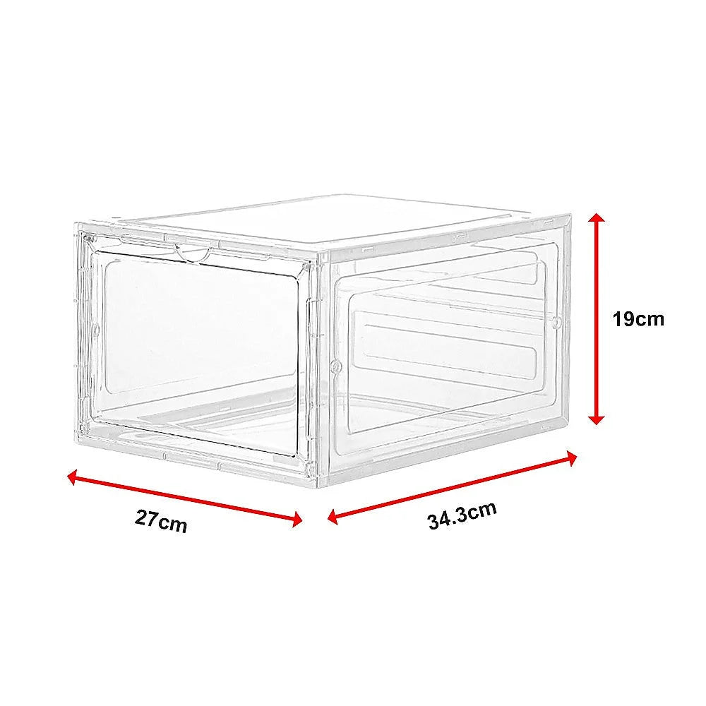 Sneaker Display Case Shoe Storage Organizer Box Stackable