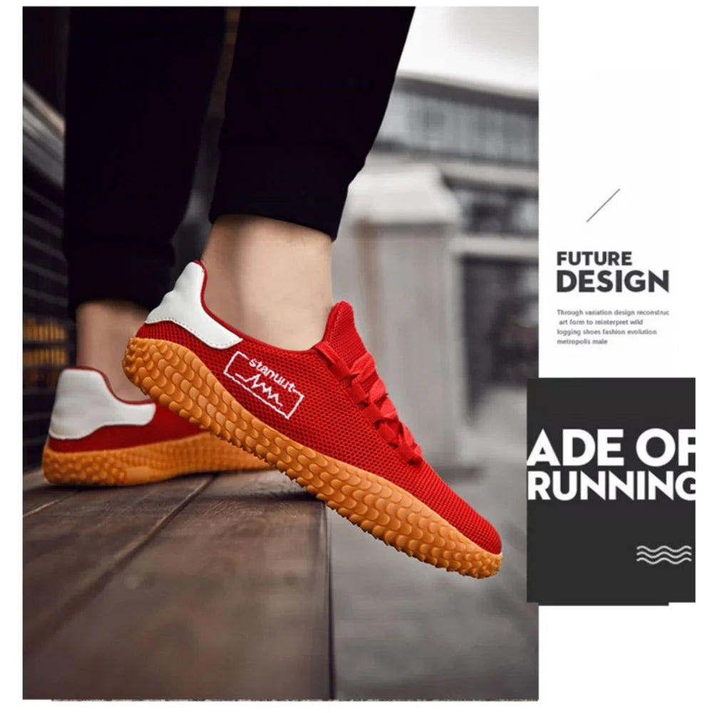Sneakers Men’s Barefoot Lightweight Shoes - Red Size US10.5