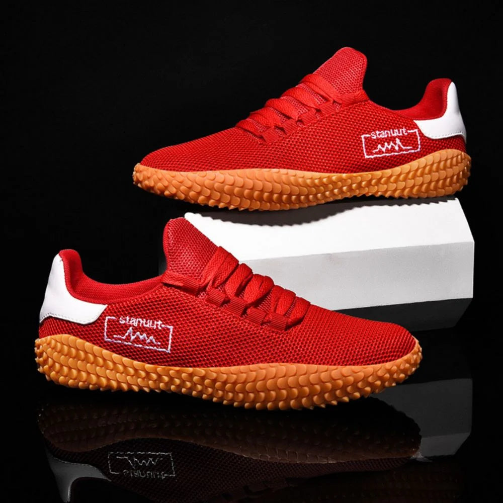 Sneakers Men’s Barefoot Lightweight Shoes - Red Size US11 =