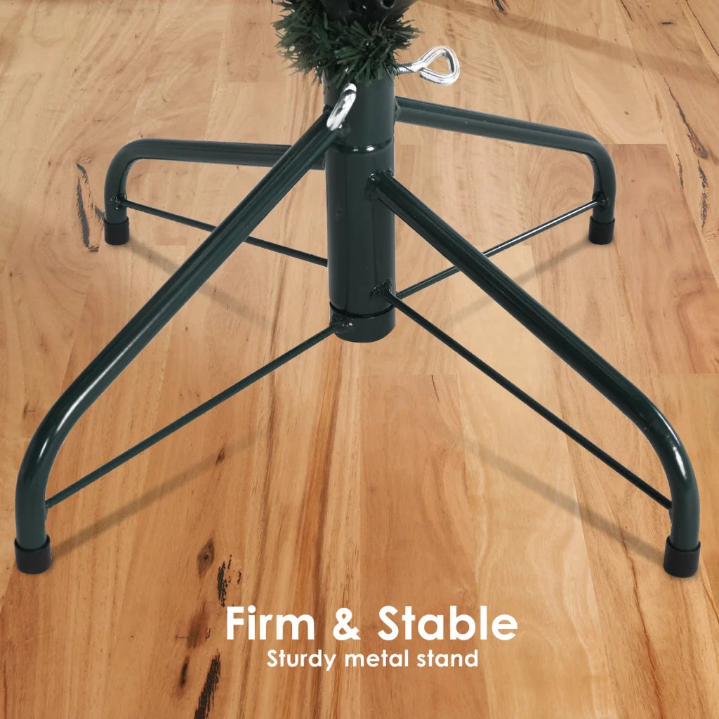 Snowy Christmas Tree Xmas Pine Cones 4Ft 120cm 390 tips