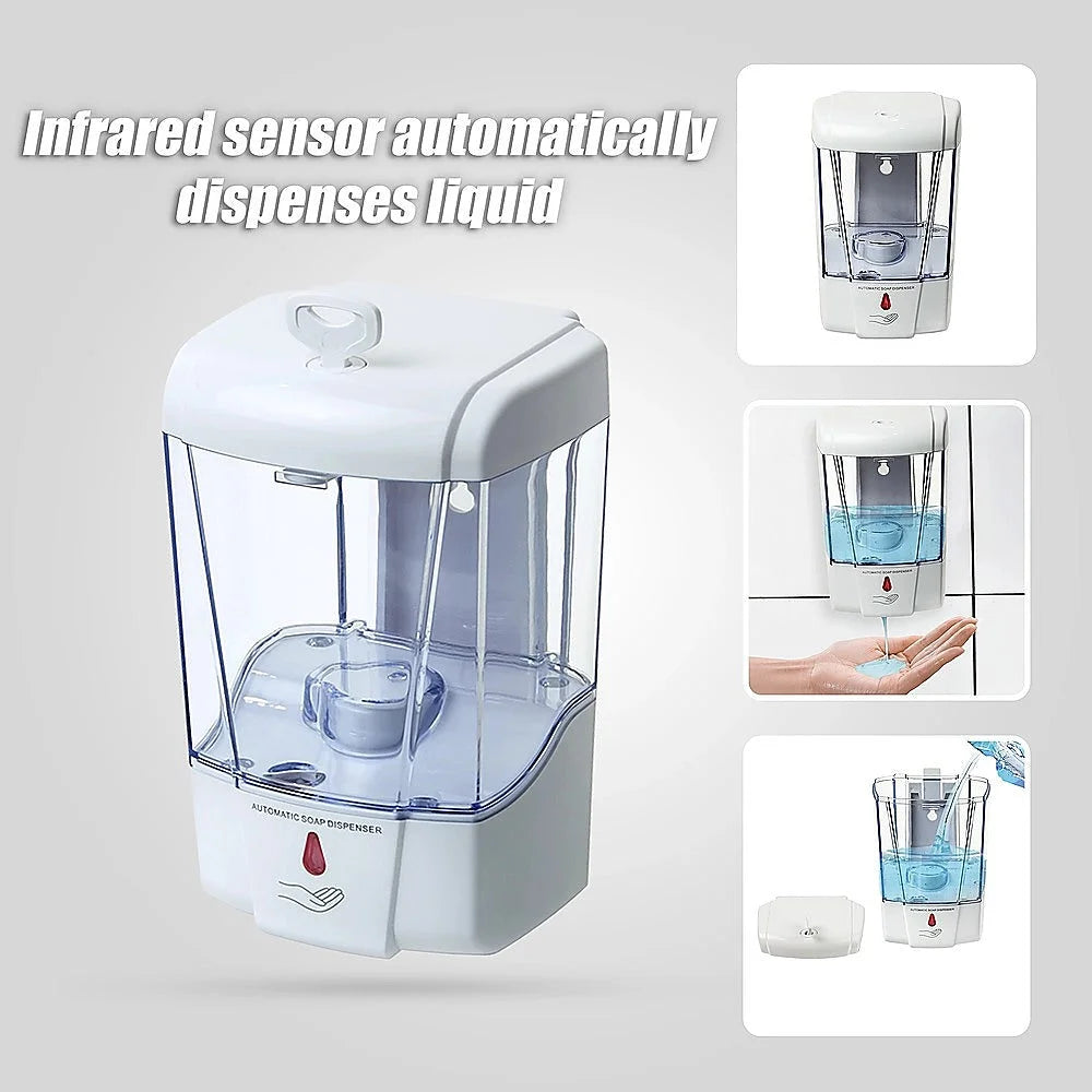 Soap Alcohol Sanitizer Dispenser Automatic 700ML Hands-Free