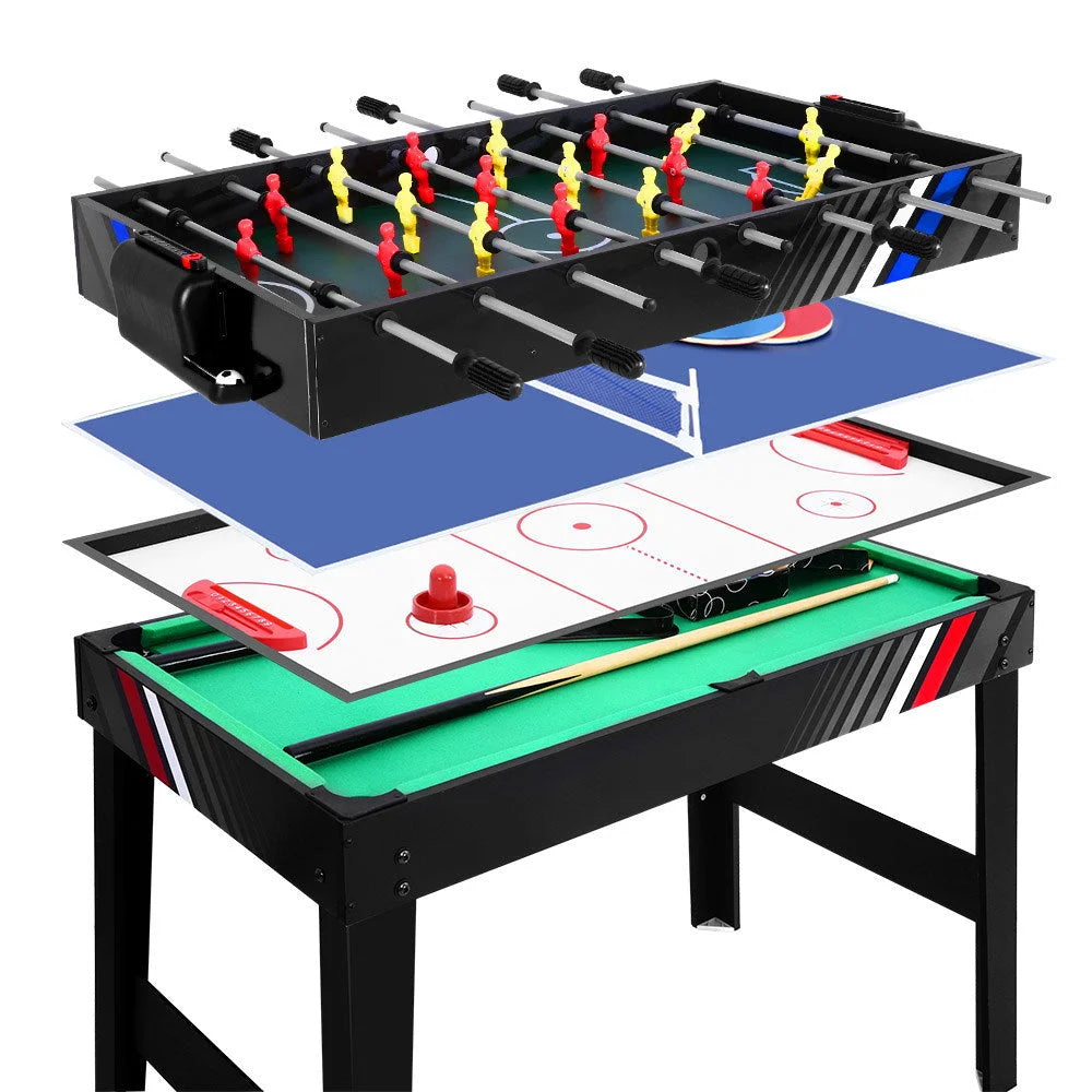 Soccer Table 4FT 4-In-1 Table Tennis Ice Hockey Pool Game