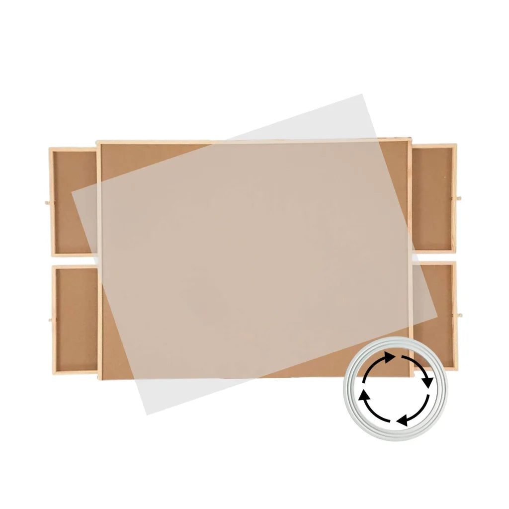 Social Hike 1500pcs Puzzle Board 4 Drawer with Cover