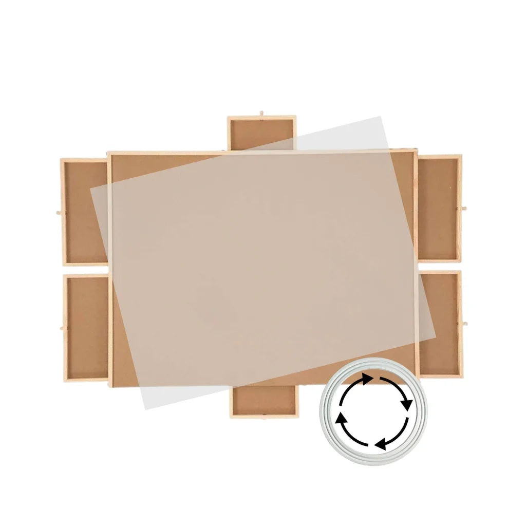 Social Hike 1500pcs Puzzle Board 6 Drawer with Cover