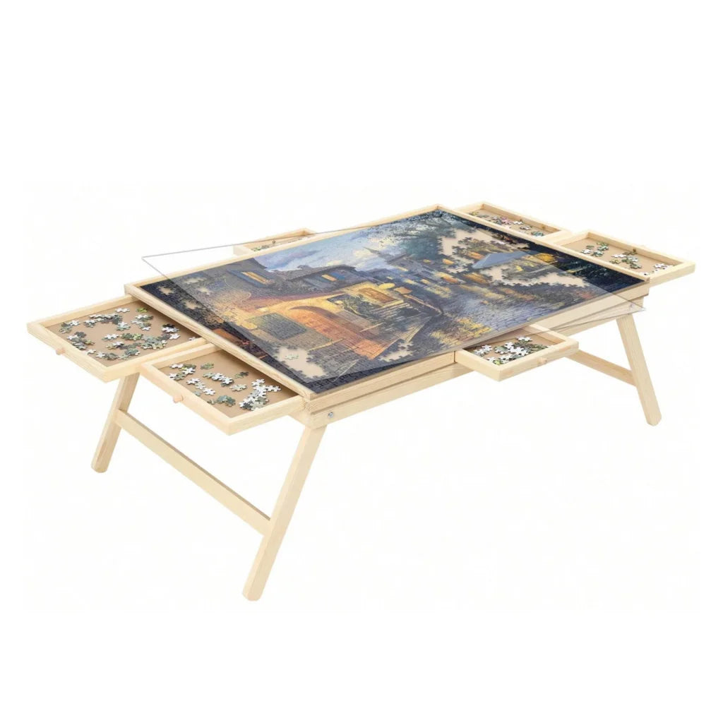 Social Hike 1500pcs Puzzle Board Table 6 Drawer
