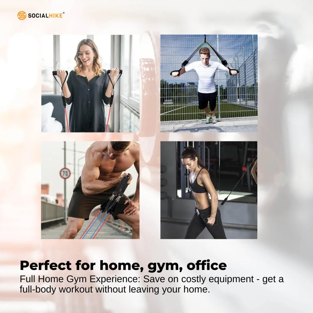 68kg hike resistance band with compact layout and accessory details