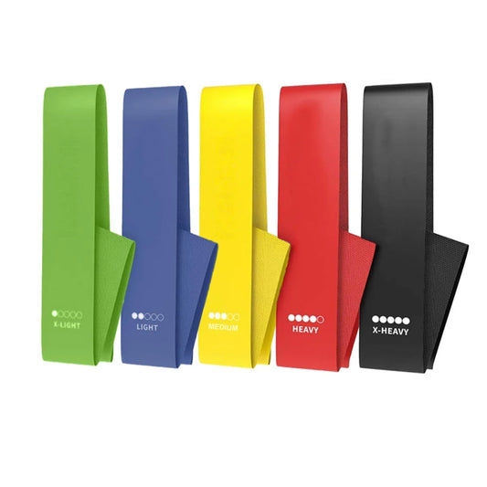Social Hike Resistance Bands 5-Pack – Anti-Slip Latex