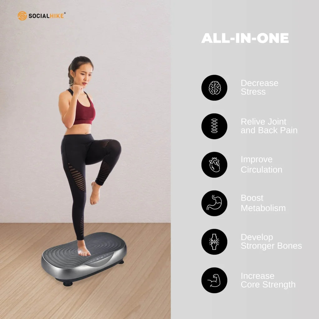 Social Hike Vibration Plate Machine - Vibrating Exercise