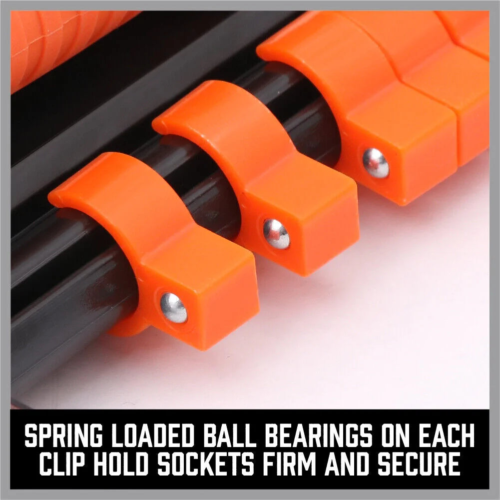 Socket Holder Rack Organizer 3Pc Rails 66 Holder Garage