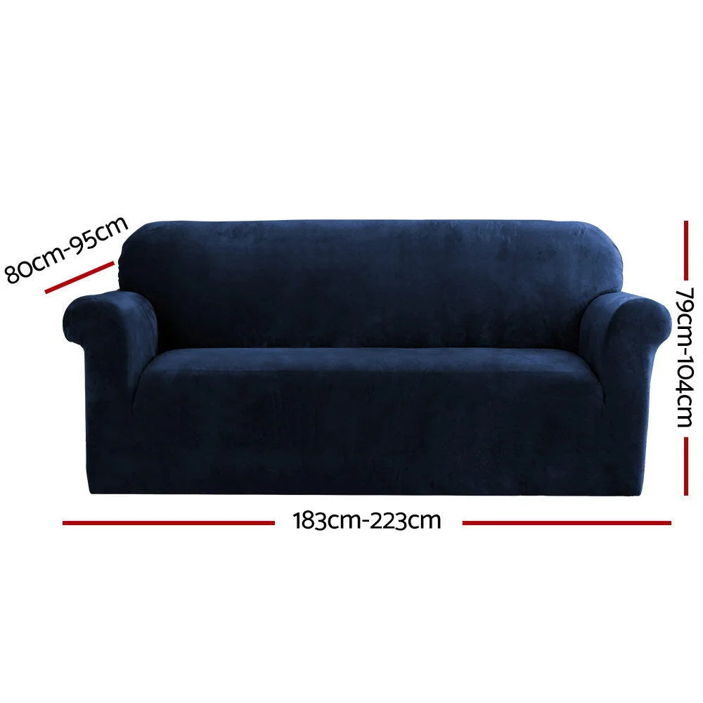 Sofa Cover 3 Seater Velvet Couch